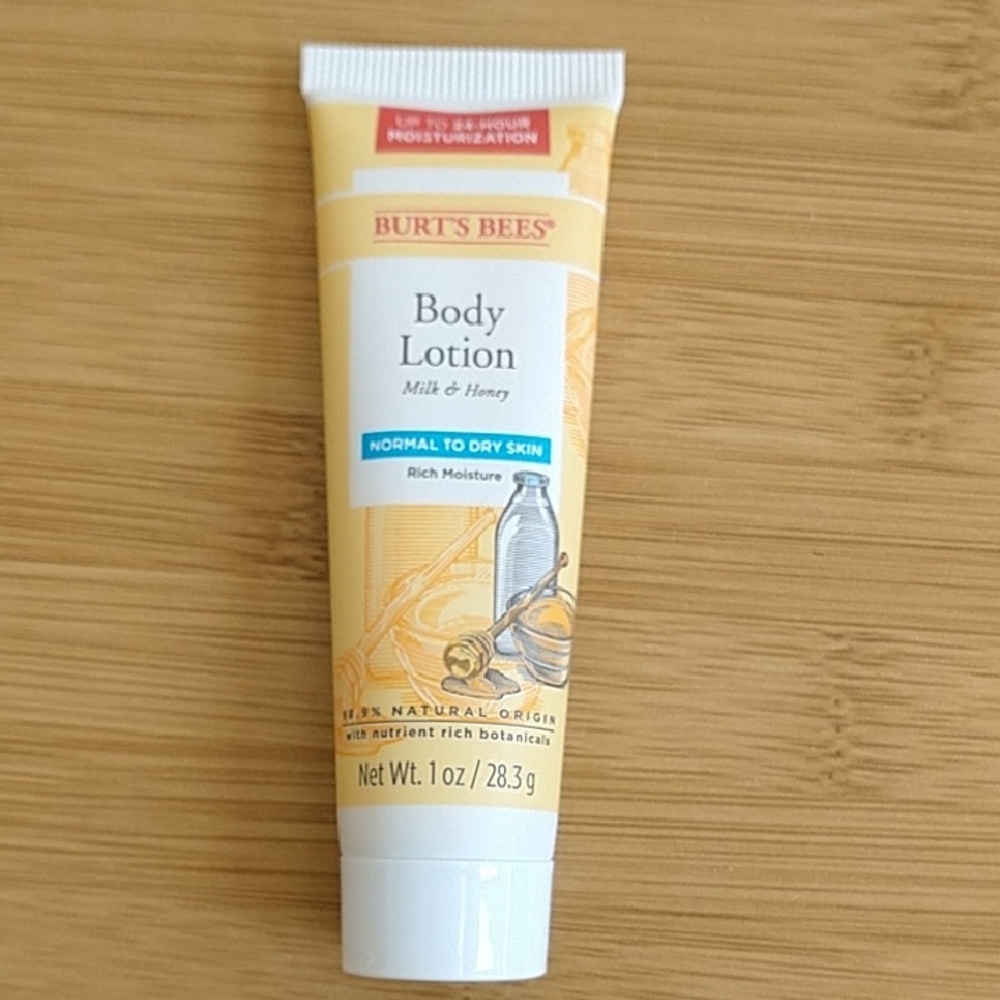 Burt's Bees Yellow Milk & Honey Body Lotion Travel Tube